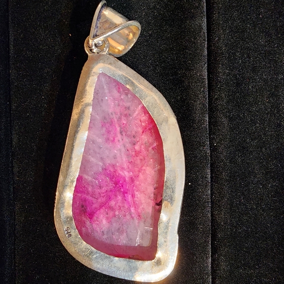 Carved Chalcedony Pendant 🤍 - Picture 2 of 3
